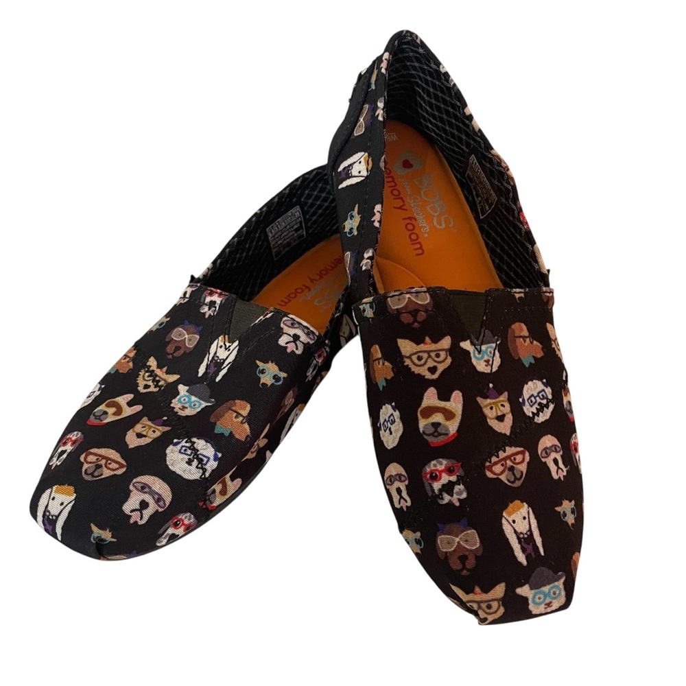 BOBS from‎ Skechers Black Slip-On Shoes
Dog Print Size 6.5